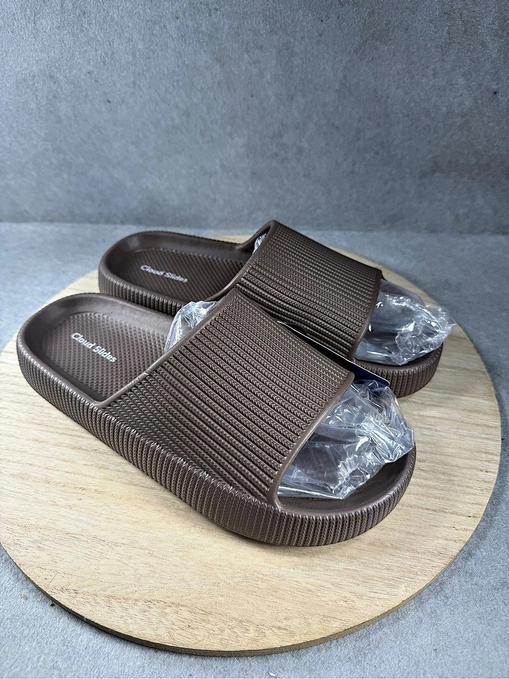 Cloud Slides Mocha Brown M8-9 W10-11 Cushion Slides NWT